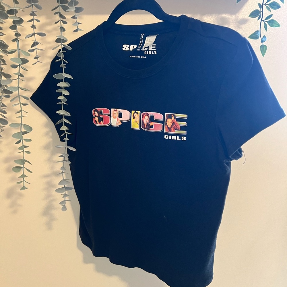 H&M Black Spice Girls Graphic Tee